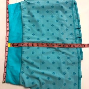 EUC lululemon athletica Teal Polka Dot Mini Skirt 8 Tall